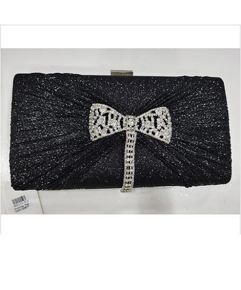 Glitter Rhinestone Bow Evening Clutch Purses