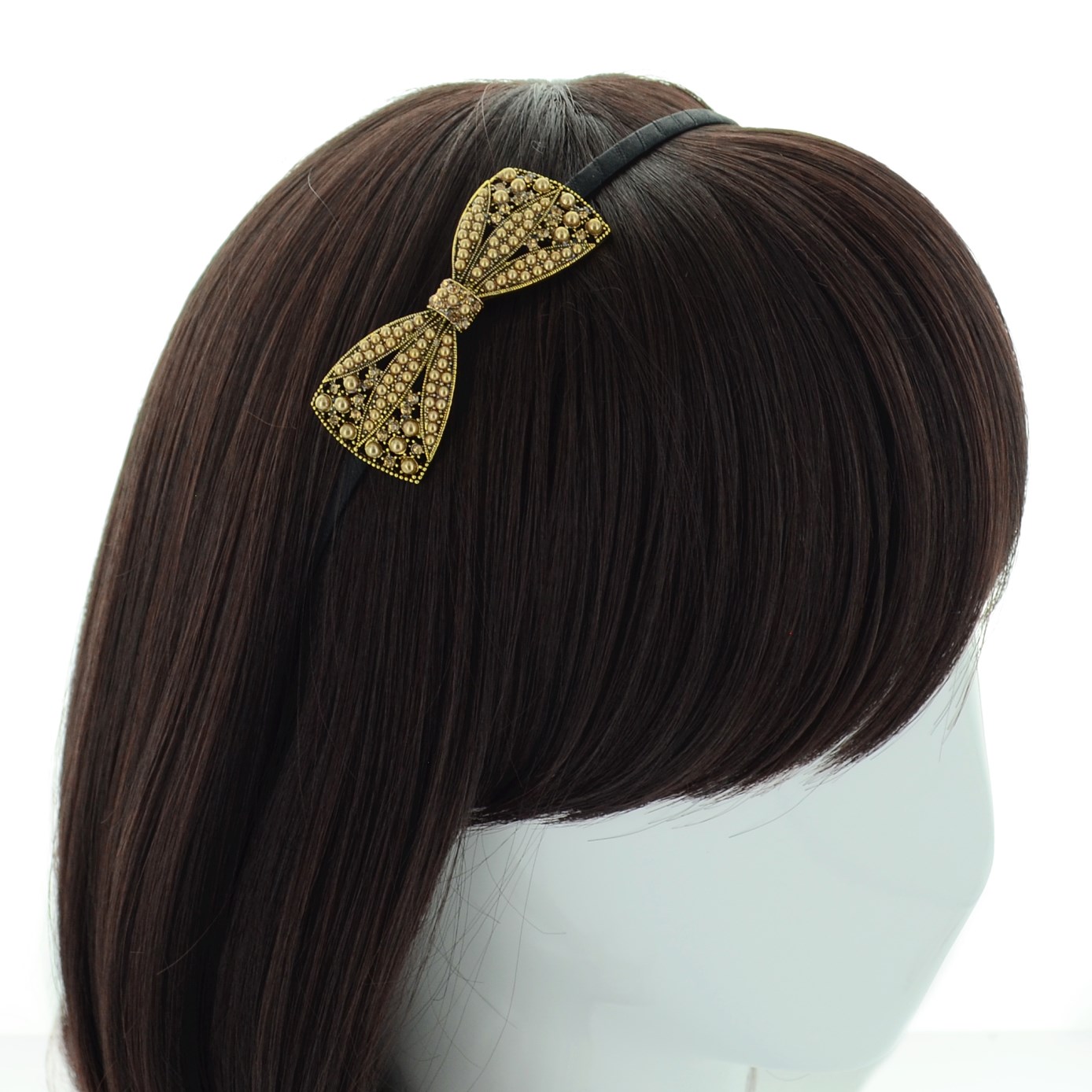 bow of faux pearl headband 097746 800 eswanny bow of faux pearl headband 097746 800 eswanny